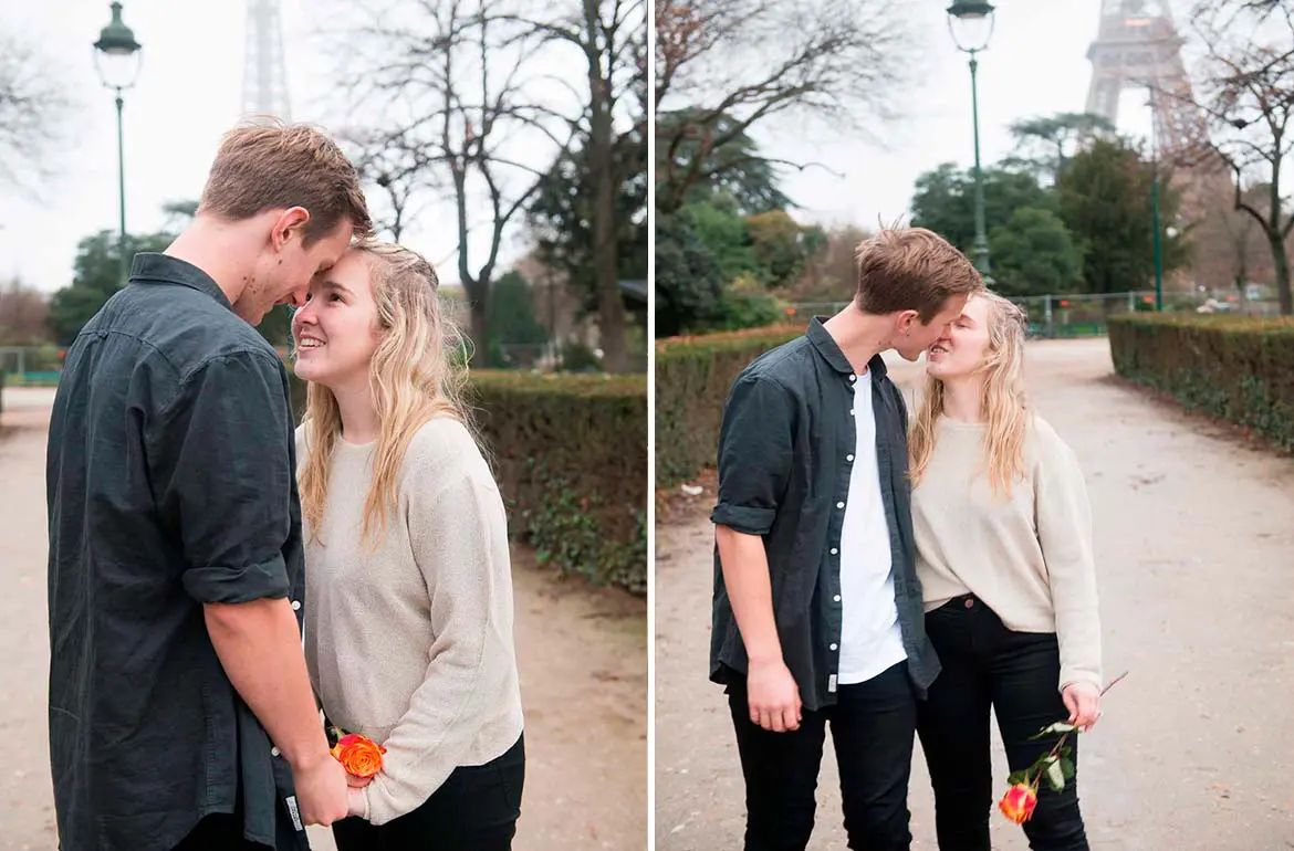 A Sweet Paris Engagement on a Rainy Day!
