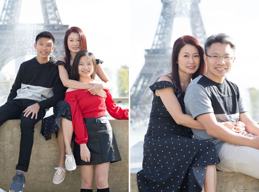 Paris family photo eiffel 