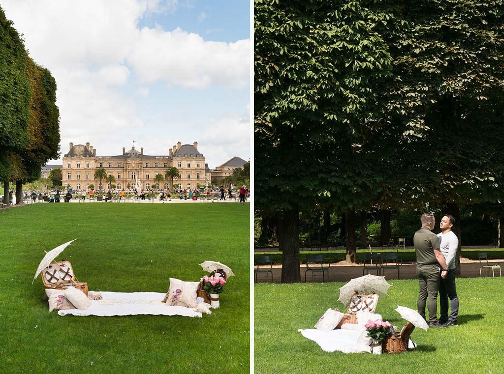 Luxembourg gardens engagement